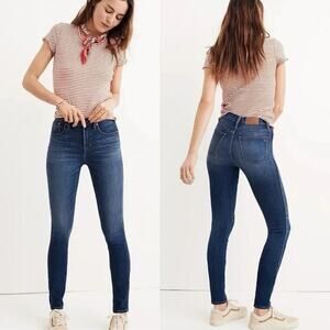 Madewell 10" High-Rise Skinny Skinny Jeans in Dark Wash Women Size 26